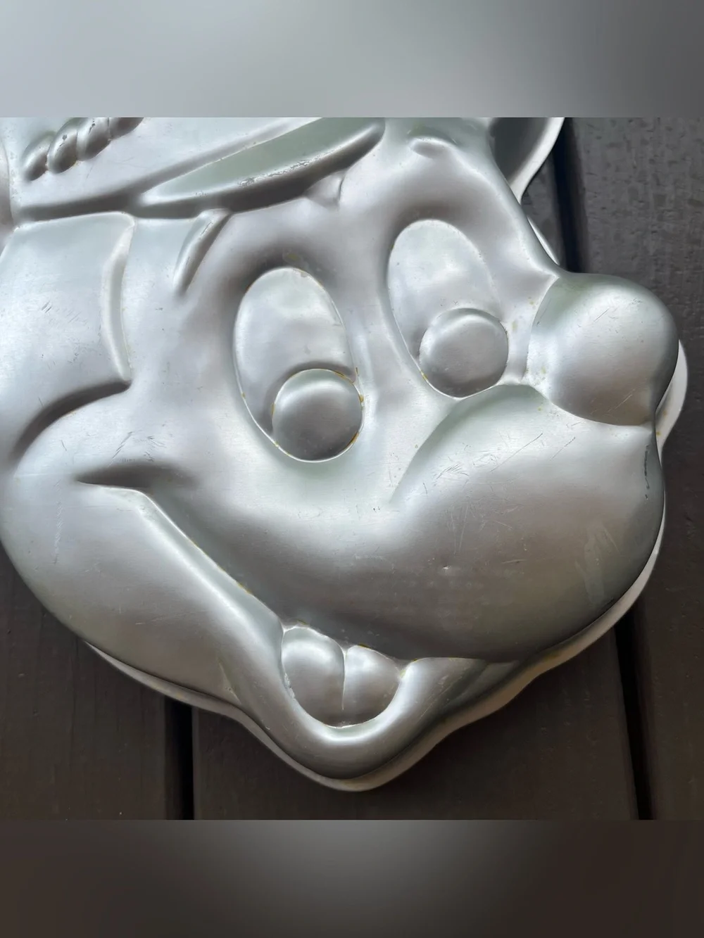 Vintage 1970s Disney Band Leader Mickey Mouse Head Wilton Cake Pan Aluminum Mold